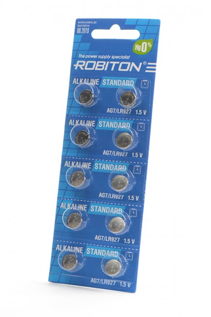 Батарейка ROBITON STANDARD R-AG7-0-BL10 AG7 (0% Hg) BL10
