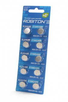 Батарейка ROBITON STANDARD R-AG8-0-BL10 AG8 (0% Hg) BL10