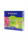 Диск Verbatim 43167 CD-RW 700MB (Slim 5)