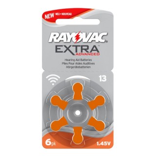 Батарейка Rayovac Extra ZA13 BL6 Zinc Air 1.45V, 6 шт в упаковке.