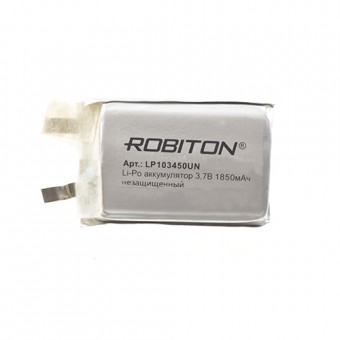 Аккумулятор ROBITON LP103450UN 3.7В 1850мАч без защиты PK1