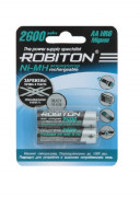 Аккумулятор ROBITON RTU2600MHAA-2, упаковка 2 шт.