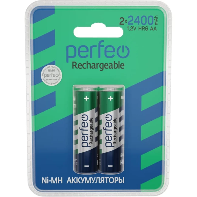 Аккумулятор Perfeo AA HR6 2400mah BL2 