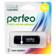 USB Flash PERFEO PF-C08B016 USB 3.0 16GB черный BL1