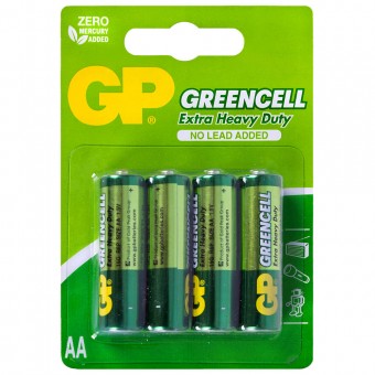 Батарейка GP Greencell GP15G-2CR4 R6 BL4