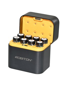 Зарядное устройство ROBITON Li8-AABOX + 1,5В аккумуляторы 8*Li14500 (AA) 2200мАч