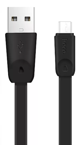 Кабель HOCO X9 USB (m)-microUSB (m) 1.0м 2.0A силикон черный