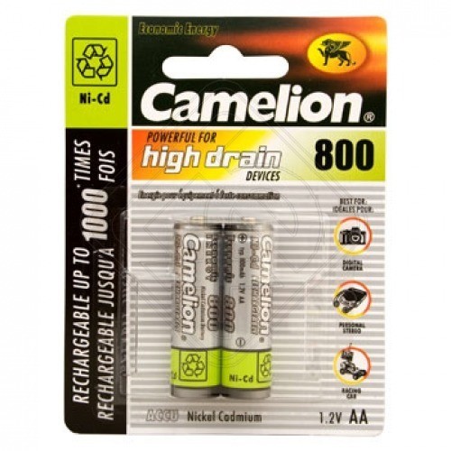 Аккумулятор Camelion NC-AA800BP2 АА-800mAh Ni-Cd BL2