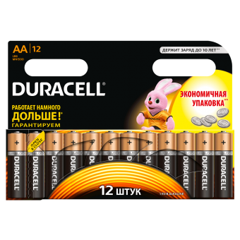 Батарейка DURACELL LR6 MN1500 BL12 AA, упаковка 12 шт.