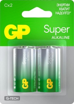 Батарейка GP Super G-TECH 14А LR14 BL2