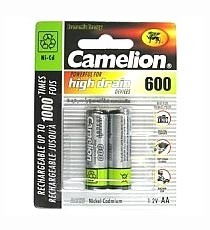 Аккумулятор Camelion NC-AA600BP2 АА-600mAh Ni-Cd BL2
