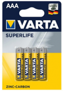 Батарейка VARTA SUPERLIFE Micro 2003 R03 BL4 