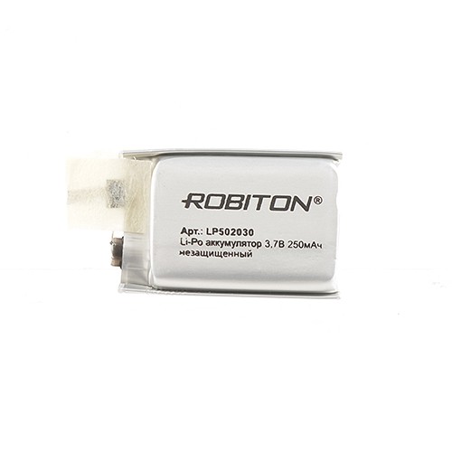 Аккумулятор ROBITON LP502030UN 3.7В 250мАч без защиты PK1