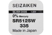 Батарейка SEIZAIKEN 335 (SR512SW) Silver Oxide 1.55V