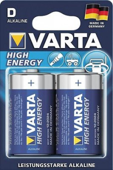 Батарейка VARTA HIGH ENERGY LR20 4920 BL2, упаковка 2 шт.