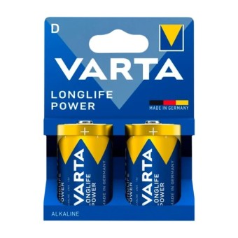Батарейка VARTA LONGLIFE POWER LR20 4920 D BL2, упаковка 2 шт. Батарейка VARTA LONGLIFE POWER LR20 4920 D BL2, упаковка 2 шт.