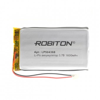 Аккумулятор ROBITON LP504368 3.7В 1600мАч PK1