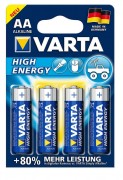 Батарейка VARTA HIGH ENERGY(LongLife) 4906 LR6 BL4, упаковка 4 шт.