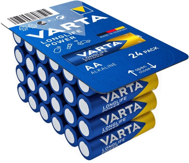 Батарейка VARTA LONGLIFE POWER 4106 LR6, в упаковке 24 шт 