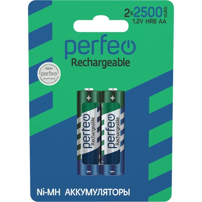 Аккумулятор Perfeo AA HR6 2500mah BL2 