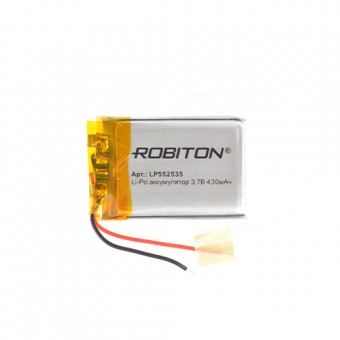 Аккумулятор ROBITON LP552535 3.7В 430мАч PK1