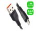 Кабель GoPower GP01L USB (m)-Lightning (m) 1.0м 2.4A ПВХ черный