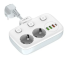 LDNIO SE2435/ Сетевой разветвитель/ 2  розетки/ 2500W/ 4 USB: QC 3.0+PD 3.0 20W/ White
