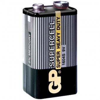Батарейка GP Supercell 1604S/6F22 SR1, в упак 10 шт