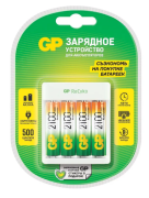 Зарядное устройство GP E411/2100AAHCCS-2CR1 комплект 4 шт. 2100мAч AA USB  
