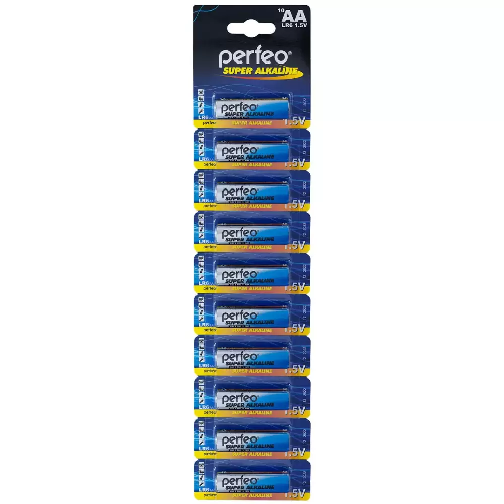 Батарейка Perfeo LR6 BL10 Super Alkaline Отрывной