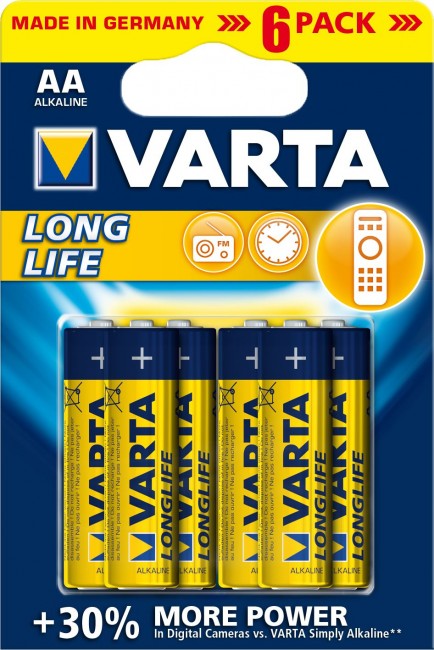 Батарейка VARTA LONGLIFE 4106 LR6 BL6