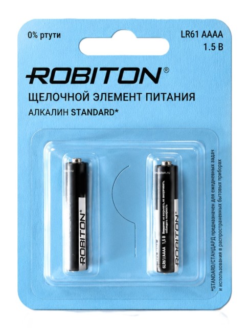 Батарейка ROBITON STANDARD AAAA BL2 Батарейка ROBITON STANDARD AAAA BL2