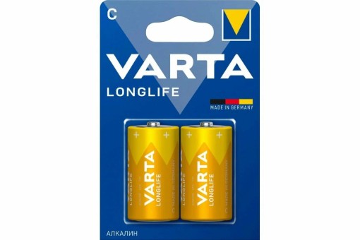Батарейка VARTA LONGLIFE С 4114 LR14 Alkaline BL2 Батарейка VARTA LONGLIFE С 4114 LR14 Alkaline BL2