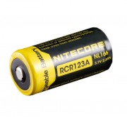 Аккумулятор NITECORE NL166 RCR123/16340 Li-ion 3.7v 650mAH Аккумулятор с защитой
