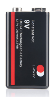 Аккумулятор крона Li-Po Soshine 9 V - 8,4 V- 1000 mAh USB Type-C порт 