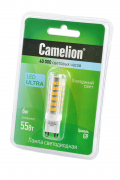 Лампа светодиодная Camelion LED6-G9/845/G9 6Вт 4500K BL1