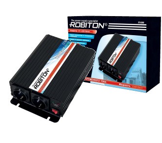 Инвертор ROBITON R1000 1000W две евро розетки - купить с доставкой