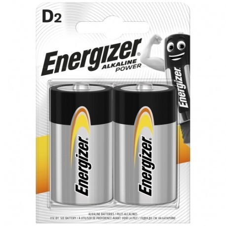 Батарейка Energizer Alkaline Power LR20 BL2 Батарейка Energizer Alkaline Power LR20 BL2