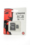 Карта памяти KINGSTON microSD 8GB High-Capacity (Class 10) с адаптером BL1