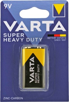 Батарейка VARTA SUPER HEAVY DUTY 2022 6F22 BL1