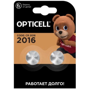 Батарейка OPTICELL SPECIALTY CR2016 BL2
