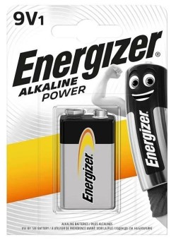 Батарейка Energizer Alkaline power Крона 6LR61 BL1 Alkaline 9V Батарейка Energizer Alkaline power Крона 6LR61 BL1 Alkaline 9V