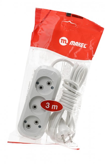 Удлинитель сетевой MAKEL MGP 123 BL1
