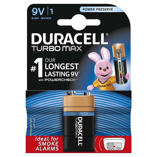 Батарейка DURACELL TURBO MAX 6LR61 BL1