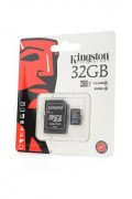 Карта памяти KINGSTON microSD 32GB High-Capacity (Class 10) с адаптером BL1