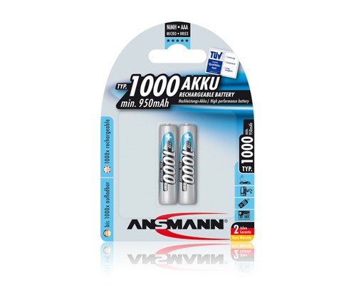 Аккумулятор ANSMANN 1000 AAA Professional 5030892 BL2
