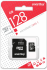 Карта памяти microSD Smartbuy 128GB Class10 10 МБ/сек с адаптером
