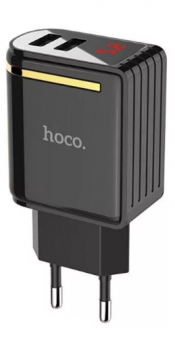 Сетевое З/У HOCO C39A 2USB 2.4A черный