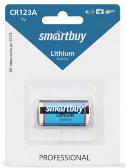 Батарейка Smartbuy CR123A BL1 Lithium 3V