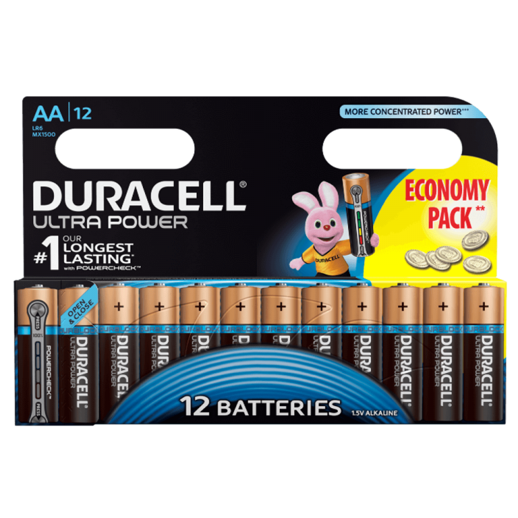 Батарейка DURACELL ULTRA POWER LR6 BL12, упаковка 12 шт. - купить с ...